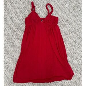 A.B.S by Allen Schwartz Dress Women‎ Small Red Sleeveless braided sundress